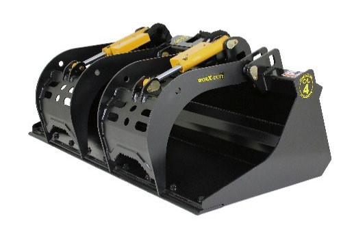 82" Worx Duty Grapple Bucket with Bolt?on Edge