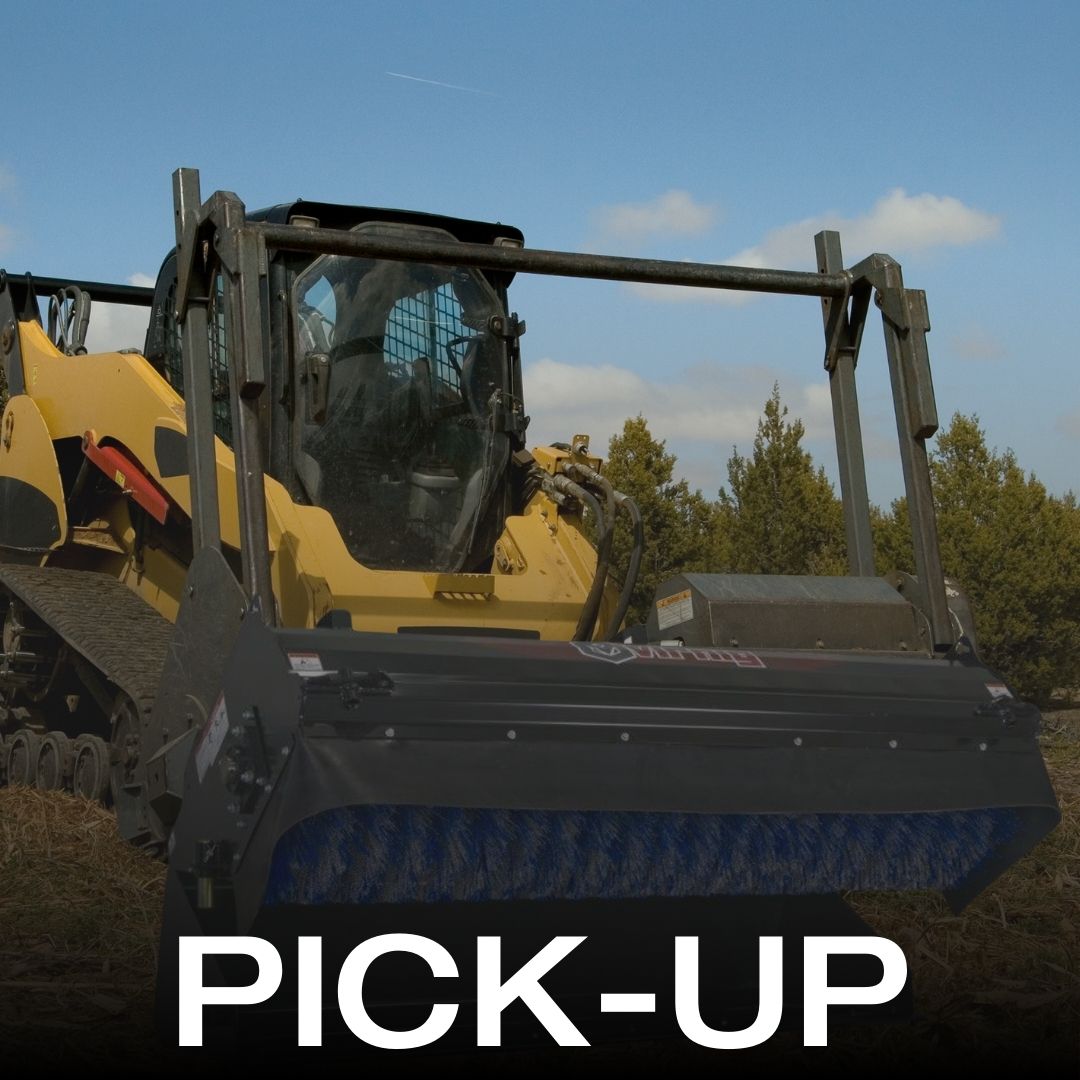 Skid steer pick up broom